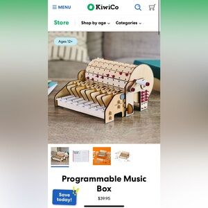 KiwiCo Eureka Crate Programmable Music Box Engineering Building Kit Kids